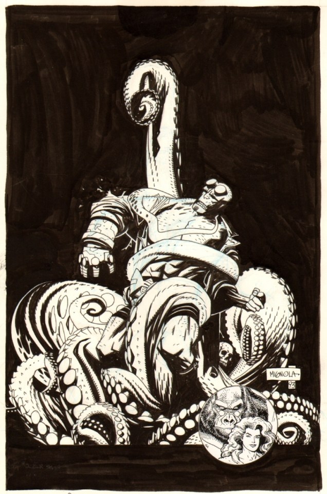 MignolaHellboyTentaclesSketch