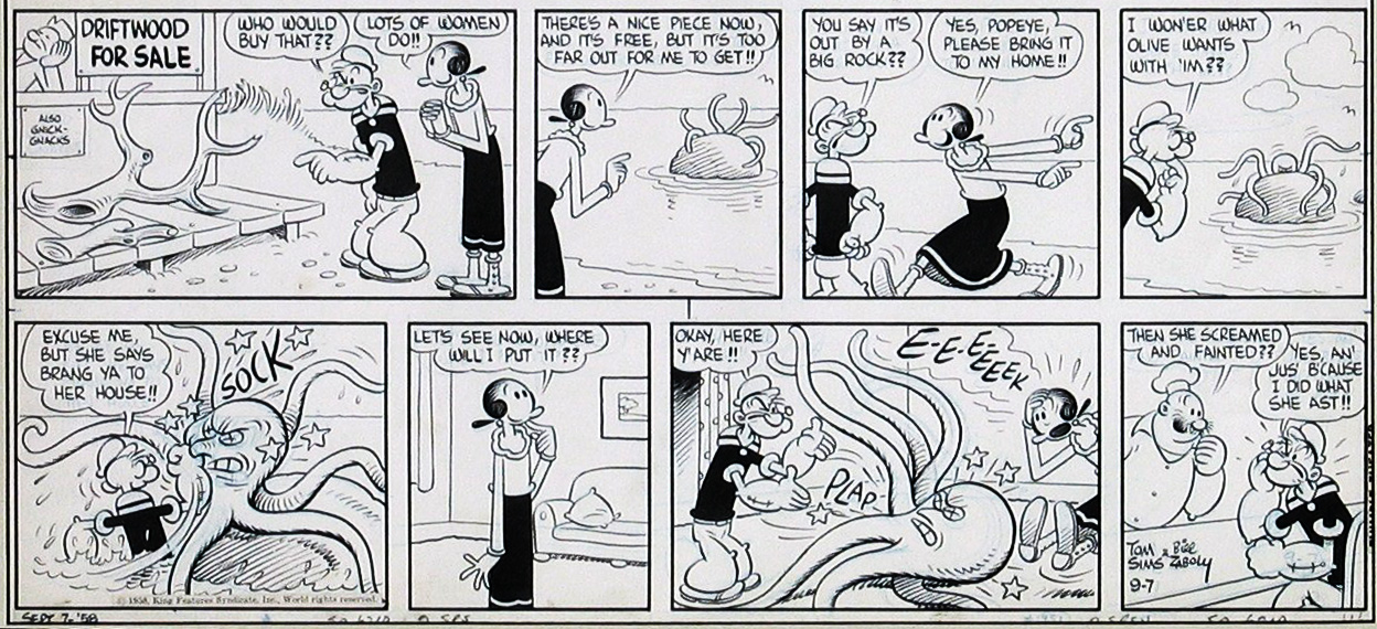 Sunday-1958Popeye-Octopus