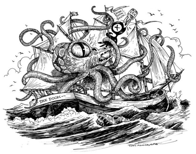 sea-Octopus-getting-Drinky-Crow-740x584