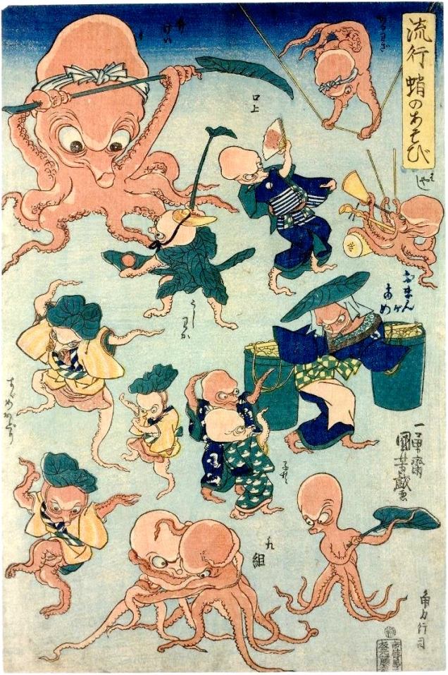 Utagawa Kuniyoshi-OctopusGames